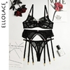 Ellolace-ensemble-de-sous-v-tements-pour-femmes-soutien-gorge-de-luxe-Transparent-broderie-florale-tenues