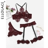 Ellolace-Lingerie-en-dentelle-transparente-sous-v-tements-Sexy-ensembles-de-slips-avec-jarretelles-bordeaux-Kits