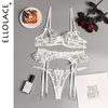 Ellolace-ensemble-de-sous-v-tements-rotiques-fleurs-Lingerie-sensuelle-3-pi-ces-soutien-gorge-Push