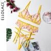 Ellolace-ensemble-de-sous-v-tements-brod-fleurs-Lingerie-Sexy-Kits-de-soins-de-la-peau