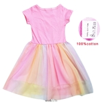 Robe-de-princesse-arc-en-ciel-pour-enfants-tenue-de-f-te-d-anniversaire-avec-sac