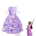 Robe-Disney-fleurs-pour-filles-Costume-de-princesse-Cosplay-Costume-fantaisie-robe-de-carnaval-pour-enfants
