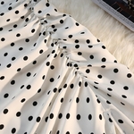 Jupe-longue-mi-longue-avec-fente-lat-rale-pour-femmes-nouvelle-collection-imprim-pois-blanc-taille