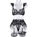 ECTOOKO-ensemble-de-sous-v-tements-en-dentelle-cha-ne-m-tallique-broderie-de-cils-Lingerie