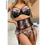 ECTOOKO-soutien-gorge-brod-pour-femmes-ensemble-de-3-pi-ces-transparent-sous-v-tements-Transpar