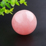 Boule-de-cristal-Rose-lisse-Rose-naturelle-et-polie-d-coration-de-la-maison-ornements-feng