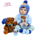 NPK-poup-e-b-b-reborn-55cm-avec-v-tements-ours-mignon-compagnon-de-jeu-la