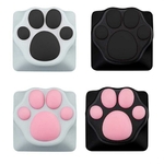 Capuchons-de-touches-de-clavier-en-alliage-d-aluminium-et-Silicone-griffes-de-chat-rose-ours