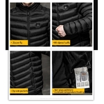 Saz-vestes-chauffantes-USB-pour-hommes-Thermostat-intelligent-couleur-Pure-capuche-v-tements-chauds-imperm-ables