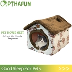 Niche-d-hiver-pliable-pour-chat-et-chien-niche-de-couchage-niche-amovible-canap-chaud-ferm