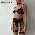 Yimunancy-ensemble-de-Lingerie-en-maille-pour-femmes-5-pi-ces-ensemble-rotique-ras-du-cou