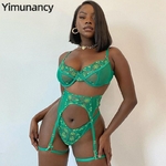 Yimunancy-ensemble-de-Lingerie-3-pi-ces-pour-femmes-soutien-gorge-en-dentelle-Sexy-sous-v