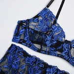 Yimunancy-ensemble-de-Lingerie-brod-e-fleurs-pour-femmes-3-pi-ces-bleu-Sexy-ensemble-rotique