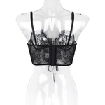 Yimunancy-haut-court-lacets-Transparent-pour-femmes-camisole-noir-maille-Patchwork-Sexy-Club-2022