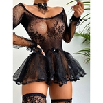 Sexy-Perspective-Noir-Mini-Jupe-En-Dentelle-Lingerie-rotique-Kad-n-I-ama-r-Sans-rs