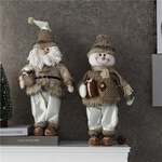 Poup-es-de-no-l-debout-de-Style-rustique-bonhomme-de-neige-d-coration-d-arbre