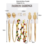 Ensemble-de-6-boucles-d-oreilles-en-diamant-ananas-perles-de-riz-color-es-grand-cercle