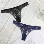 Sous-v-tements-Sexy-en-dentelle-pure-japonaise-2-pi-ces-noir-bleu-entrejambe-ouvert-Lingerie