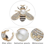 Broche-crois-e-en-forme-d-abeille-en-mail-perle-de-dessin-anim-Anti-mauvais-fonctionnement