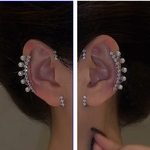 Boucles-d-oreilles-Clip-en-Zircon-pour-femmes-une-pi-ce-strass-l-ger-luxe-exquis