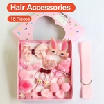 Barrettes-d-ornements-de-t-te-pour-enfants-18-pi-ces-ensemble-corde-de-cheveux-bandeau