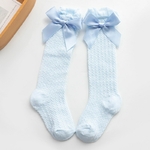 Chaussettes-d-t-pour-b-b-3-paires-blanches-roses-et-bleues-avec-n-ud-tubulaire