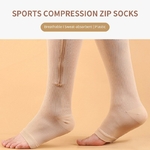 Chaussettes-de-sport-Compression-fermeture-clair-lastique