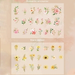 Autocollant-plante-fleur-naturelle-en-PVC-tiquette-Scrapbooking-d-corative-papeterie-pour-Album-Journal-Diy-bricolage