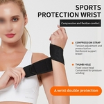 Bracelet-de-sport-unisexe-couverture-d-articulation-quipement-de-basket-ball-tactique-rampant-pressuris-ouvert-noir