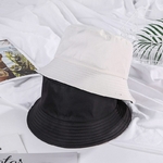 Chapeau-de-soleil-pour-hommes-et-femmes-couleur-unie-Double-face-l-ger-Style-cor-en