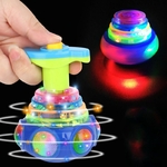 Sac-de-jouet-rond-lumineux-Gyro-rotatif-musique-l-g-re-couleur-al-atoire-un-paquet