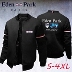 Homme-Manteau-Imprim-Eden-Park-en-Couleur-Unie-et-D-contract-Veste-de-Sport-Fermeture-clair