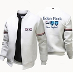 Homme-Manteau-Imprim-Eden-Park-en-Couleur-Unie-et-D-contract-Veste-de-Sport-Fermeture-clair