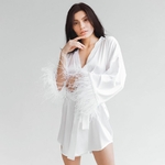 Pyjama-Sexy-pour-femmes-robe-de-nuit-en-plumes-robe-manches-longues-en-Satin-robe-de