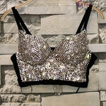 Soutien-gorge-Bustier-court-grande-taille-fait-la-main-perles-de-diamant-bijoux-Sexy-haut-bretelles