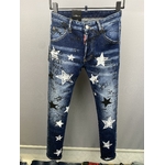 DSQUARED2-jean-lettres-pour-hommes-femmes-Streetwear-tendance-d-contract-Slim-coupe-droite-d-chir-feuille