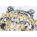 Dsquared2-col-ras-du-cou-pour-hommes-et-femmes-100-coton-imprim-t-te-de-tigre