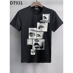 Dsquared2-T-Shirt-col-rond-en-coton-pour-hommes-imprim-classique-Simple-d-contract-tendance-la