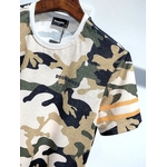 Dsquared2-t-shirt-col-ras-du-cou-pour-homme-ample-et-d-contract-imprim-camouflage-tendance