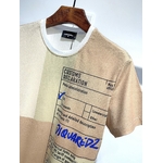 Dsquared2-T-Shirt-col-rond-pour-homme-Logo-classique-grande-lettre-mode-d-contract-e-tendance