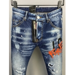 DSQUARED2-jean-lettres-pour-hommes-femmes-Streetwear-tendance-d-contract-Slim-coupe-droite-d-chir-feuille