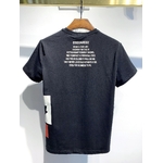 Dsquared2-T-Shirt-col-rond-pour-homme-classique-en-coton-avec-imprim-de-feuilles-d-rable