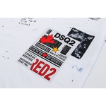 Dsquared2-T-Shirt-col-ras-du-cou-100-coton-pour-hommes-et-femmes-d-contract-tendance