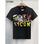 Dsquared2-t-shirt-col-rond-homme-en-coton-classique-imprim-de-chien-de-dessin-anim-d