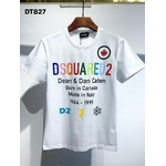 Dsquared2-t-shirt-col-rond-pour-hommes-en-coton-avec-lettres-imprim-es-color-es-d