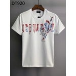 Dsquared2-T-Shirt-col-rond-pour-homme-ample-et-d-contract-la-mode-avec-impression