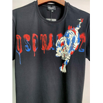 Dsquared2-T-Shirt-col-rond-pour-homme-ample-et-d-contract-la-mode-avec-impression