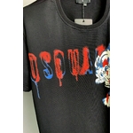 Dsquared2-T-Shirt-col-rond-pour-homme-ample-et-d-contract-la-mode-avec-impression