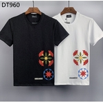 Dsquared2-T-shirt-col-rond-homme-femme-100-coton-lettres-simples-mode-d-contract-e-tendance