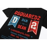 Dsquared2-t-shirt-col-ras-du-cou-pour-hommes-et-femmes-100-coton-d-contract-tendance